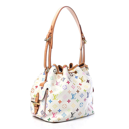 Louis Vuitton Monogram Multicolor Petit Noe White 2 of 8
