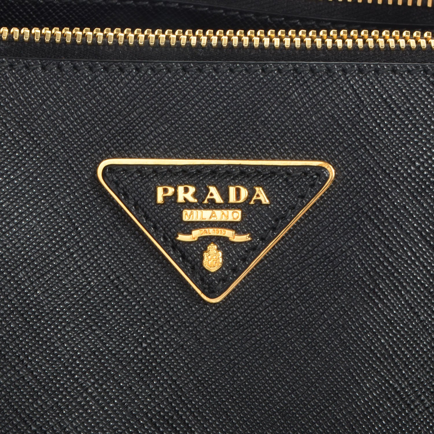 Prada Saffiano Lux Large Double Zip Tote Nero Black 9 of 10