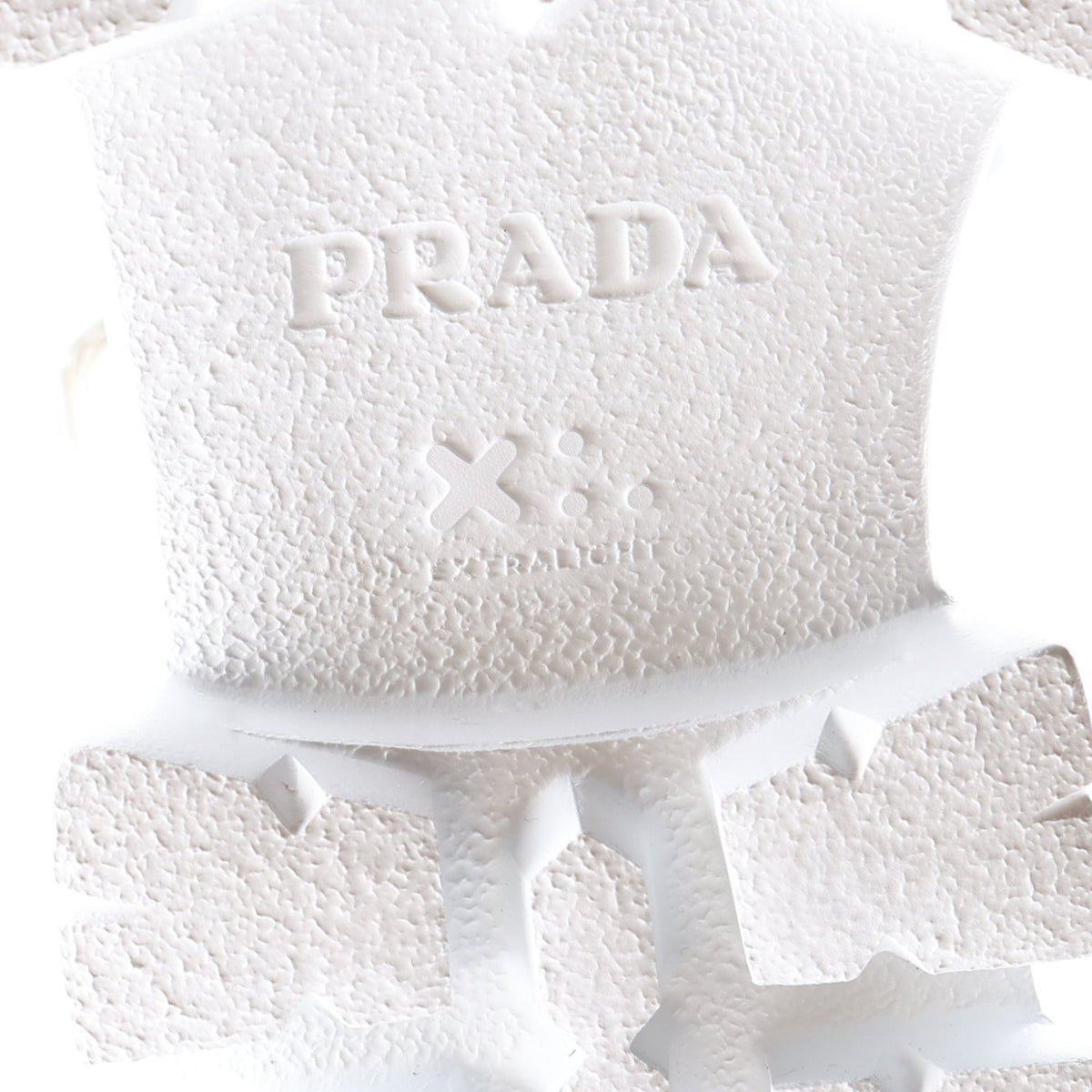Foam Rubber Metal Triangle Logo Monolith 55mm Cage Sandals 38 White