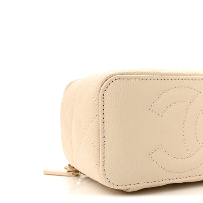Chanel Caviar Quilted Trendy Handle Mini Vanity Ecru 9 of 11
