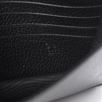 Gucci Dollar Calfskin Interlocking G Chain Wallet Black 6 of 11