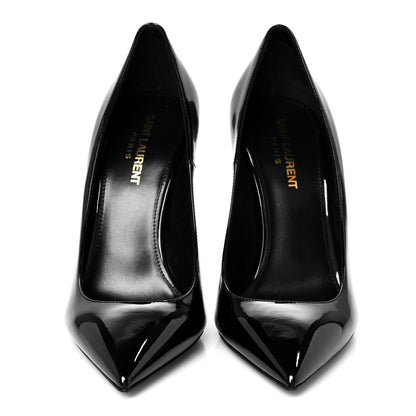 Saint Laurent Patent Opyum 110 Pumps 38 Black Gold 3 of 10