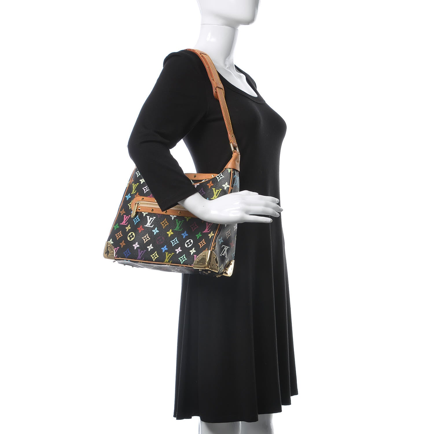 Louis Vuitton Monogram Multicolor Boulogne Black 2 of 16