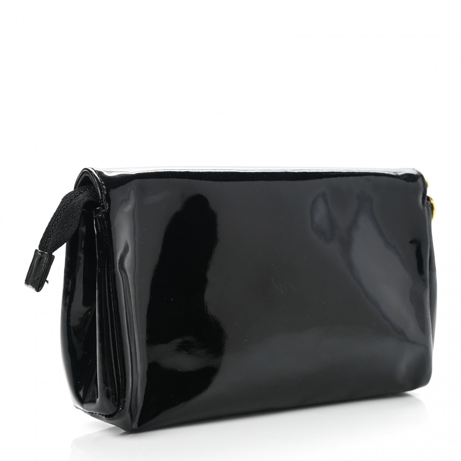 Chanel Patent Timeless CC Cosmetic Pouch Black 3 of 11