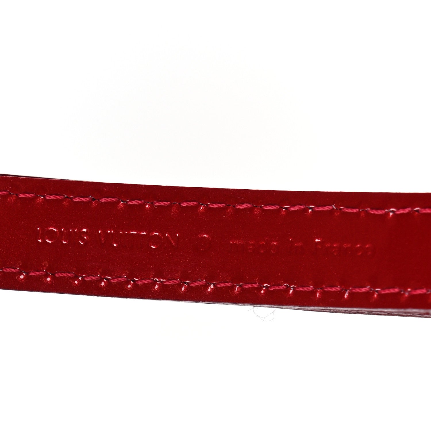 Louis Vuitton Patent 16mm Adjustable Shoulder Strap Pomme D'Amour 4 of 4