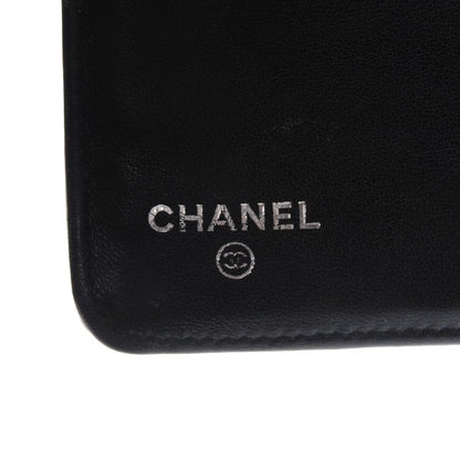 Chanel Patent Quilted Zip Pocket Wallet Black 6 of 8