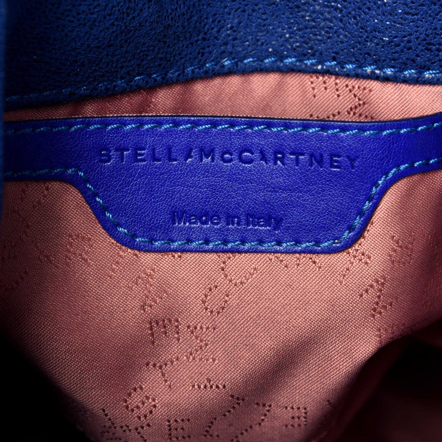 Stella McCartney Shaggy Deer Mini Falabella Fold Over Tote Blue 7 of 9