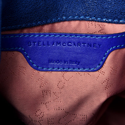 Stella McCartney Shaggy Deer Mini Falabella Fold Over Tote Blue 7 of 9