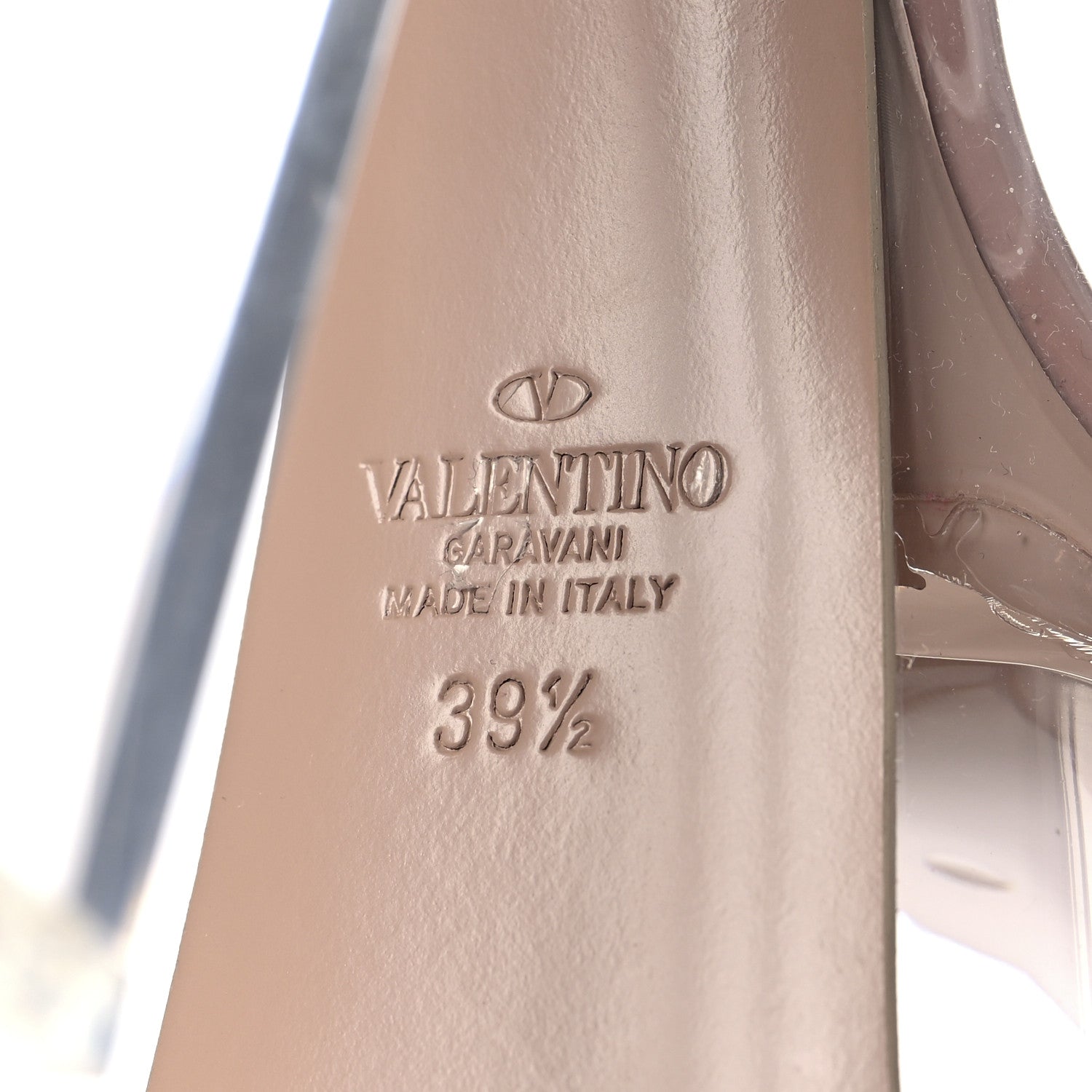 Valentino Garavani Patent PVC Tan-Go 55/155mm Platform Pumps 39.5 Rose Cannelle 7 of 10
