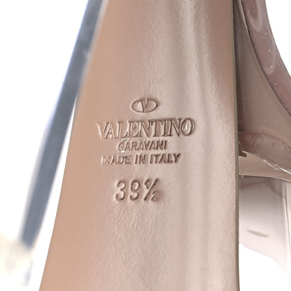 Valentino Garavani Patent PVC Tan-Go 55/155mm Platform Pumps 39.5 Rose Cannelle 7 of 10