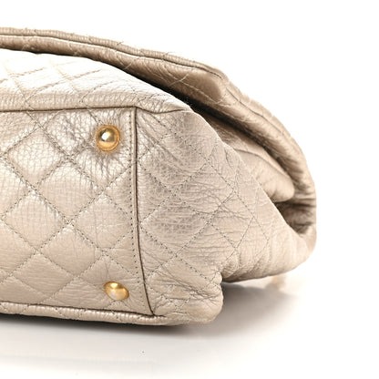 Chanel Metallic Calfskin Quilted XXL Travel Flap Bag Gold 9 of 9