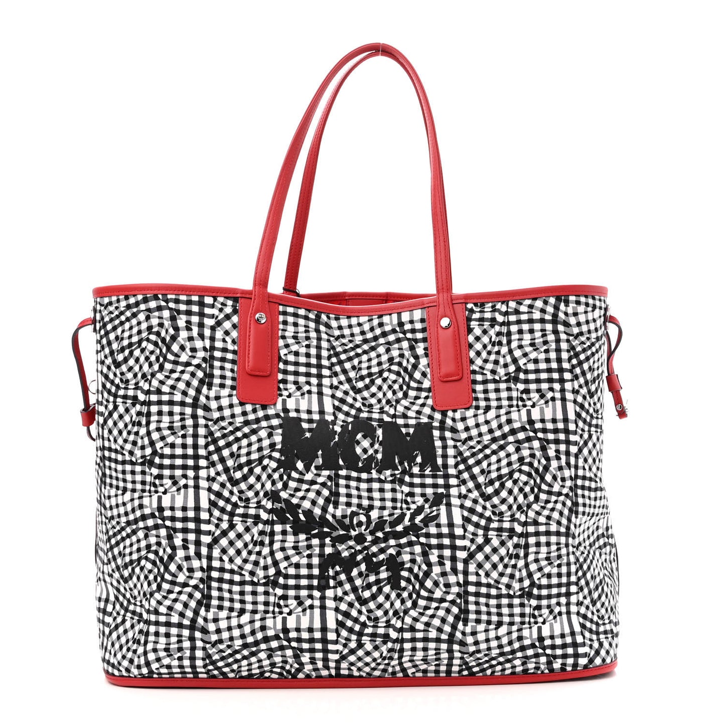 Visetos Large Liz Reversible Shopper Tote Ruby Red