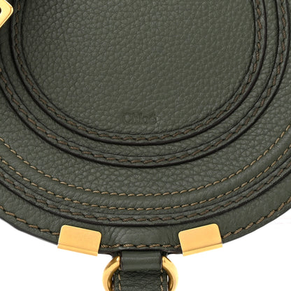 Chloe Calfskin Mini Marcie Round Crossbody Bag Dark Green 8 of 12
