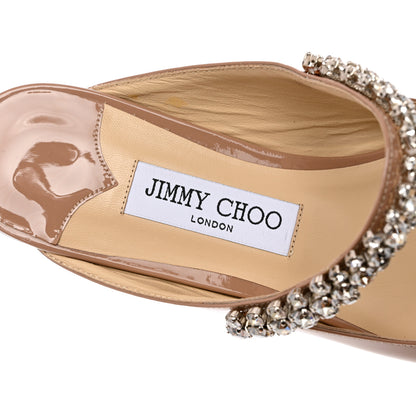 Jimmy Choo Patent Crystal Bing Mule Flats 39 Ballet Pink 6 of 10