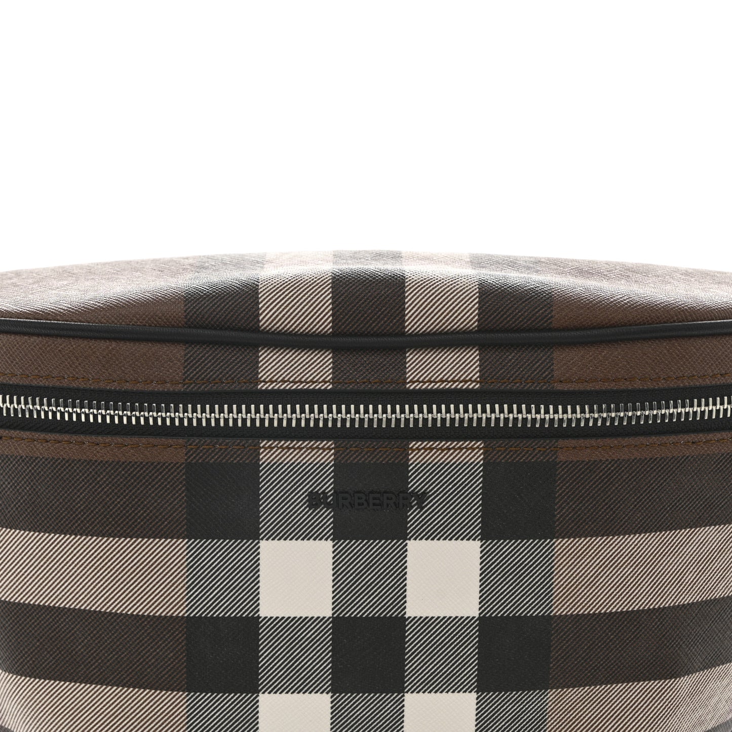 E-canvas Check Cason Bum Bag Dark Birch Brown