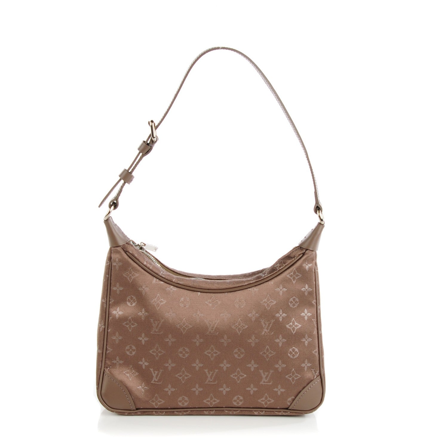 Louis Vuitton Satin Monogram Little Boulogne Taupe 1 of 7