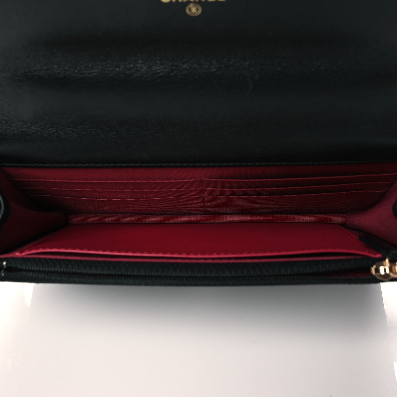 Chanel Goatskin Quilted Chanel 19 Wallet On Chain WOC Black 5 of 11