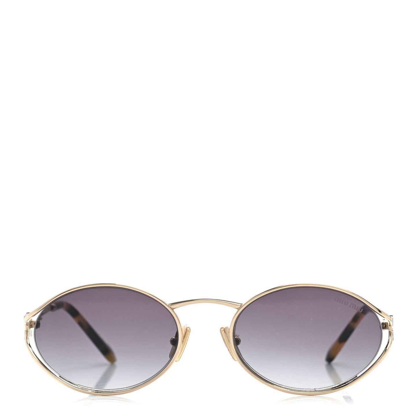 Metal Oval Sunglasses SMU52Y Tortoise