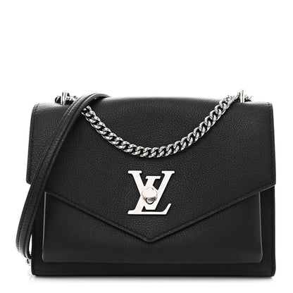 Louis Vuitton Soft Calfskin My Lockme Chain Bag BB Black 1 of 9