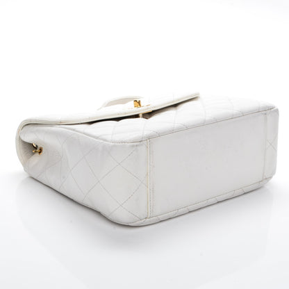 Chanel Caviar Quilted Medium Single Flap White 4 of 13