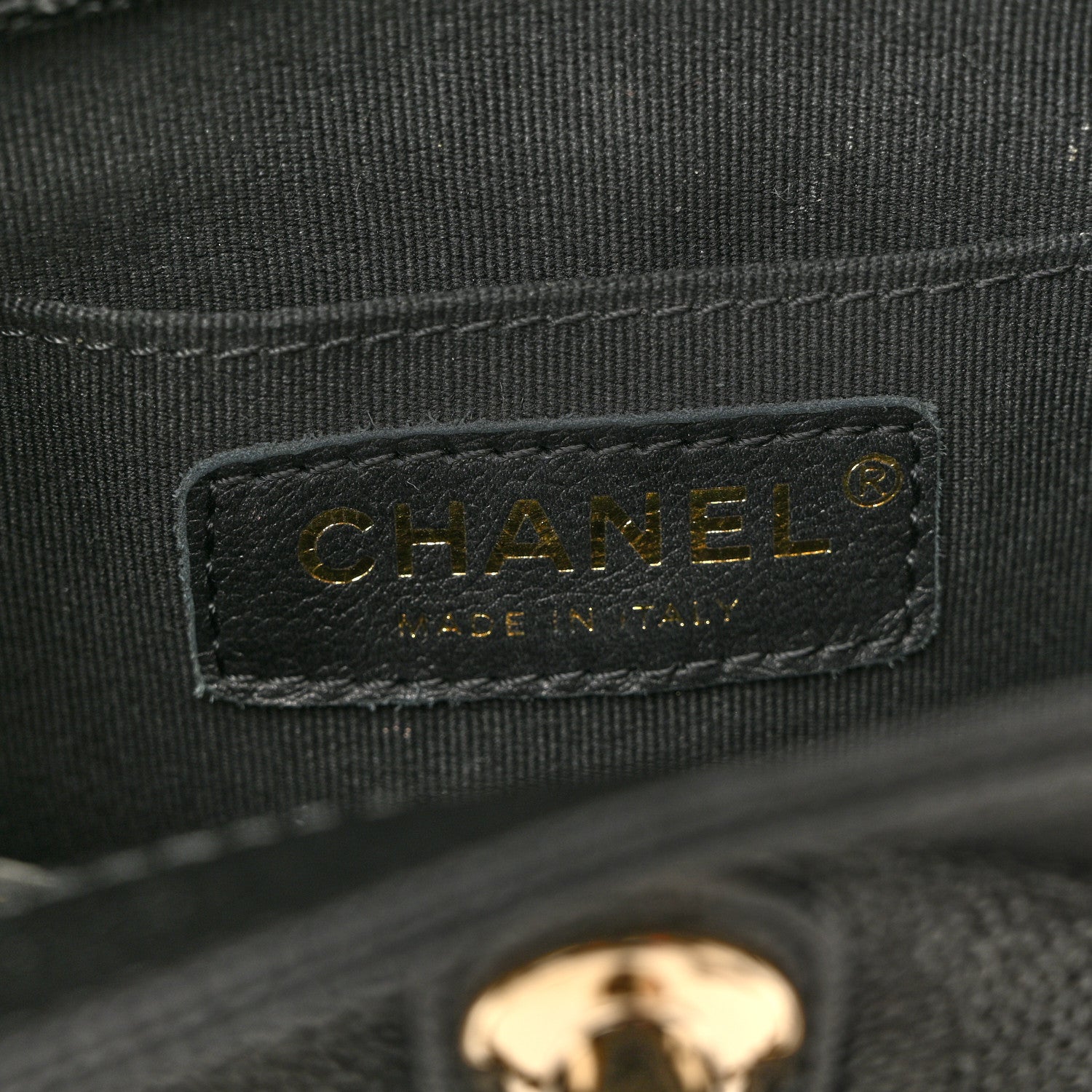 Chanel Shiny Caviar Quilted Small Duma Pockets Drawstring Backpack Black 6 of 10