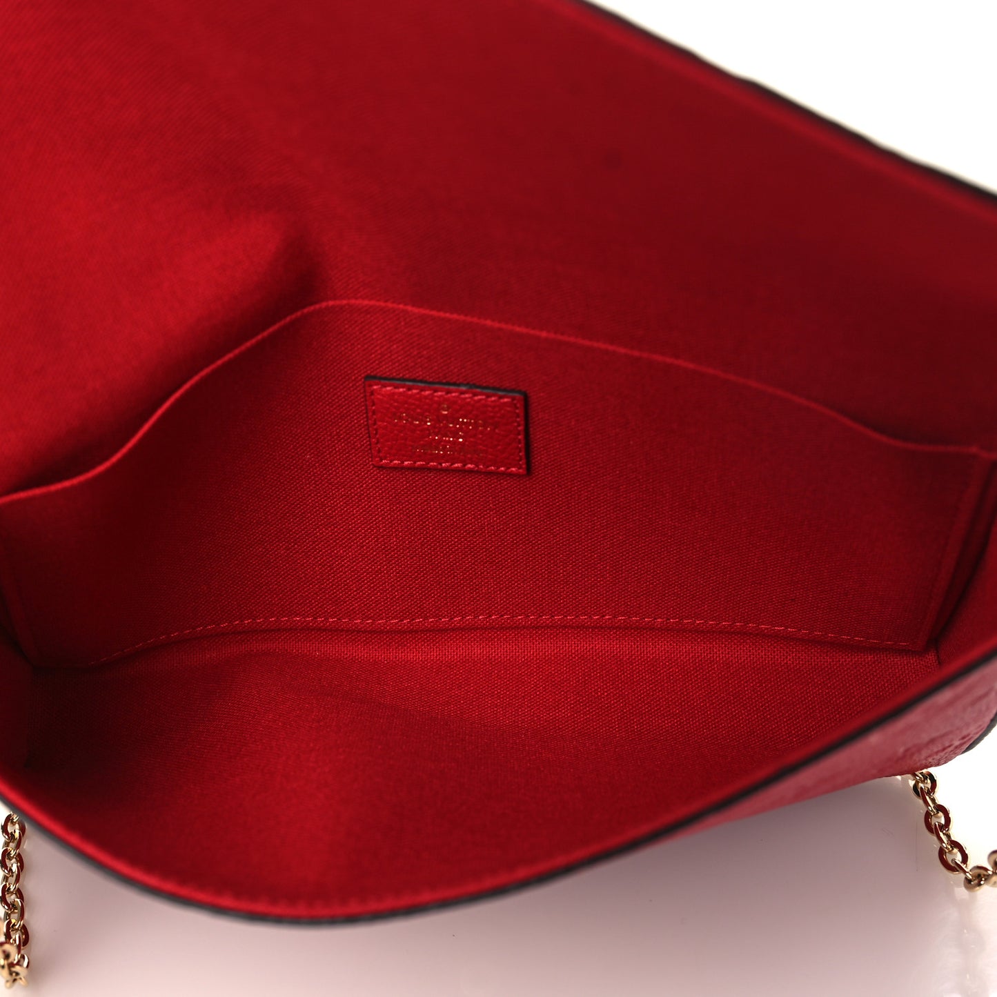 Empreinte Pochette Felicie Chain Wallet Scarlet