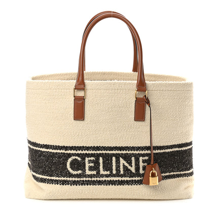 Celine Plein Soleil Horizontal Cabas Natural Tan Black 1 of 9