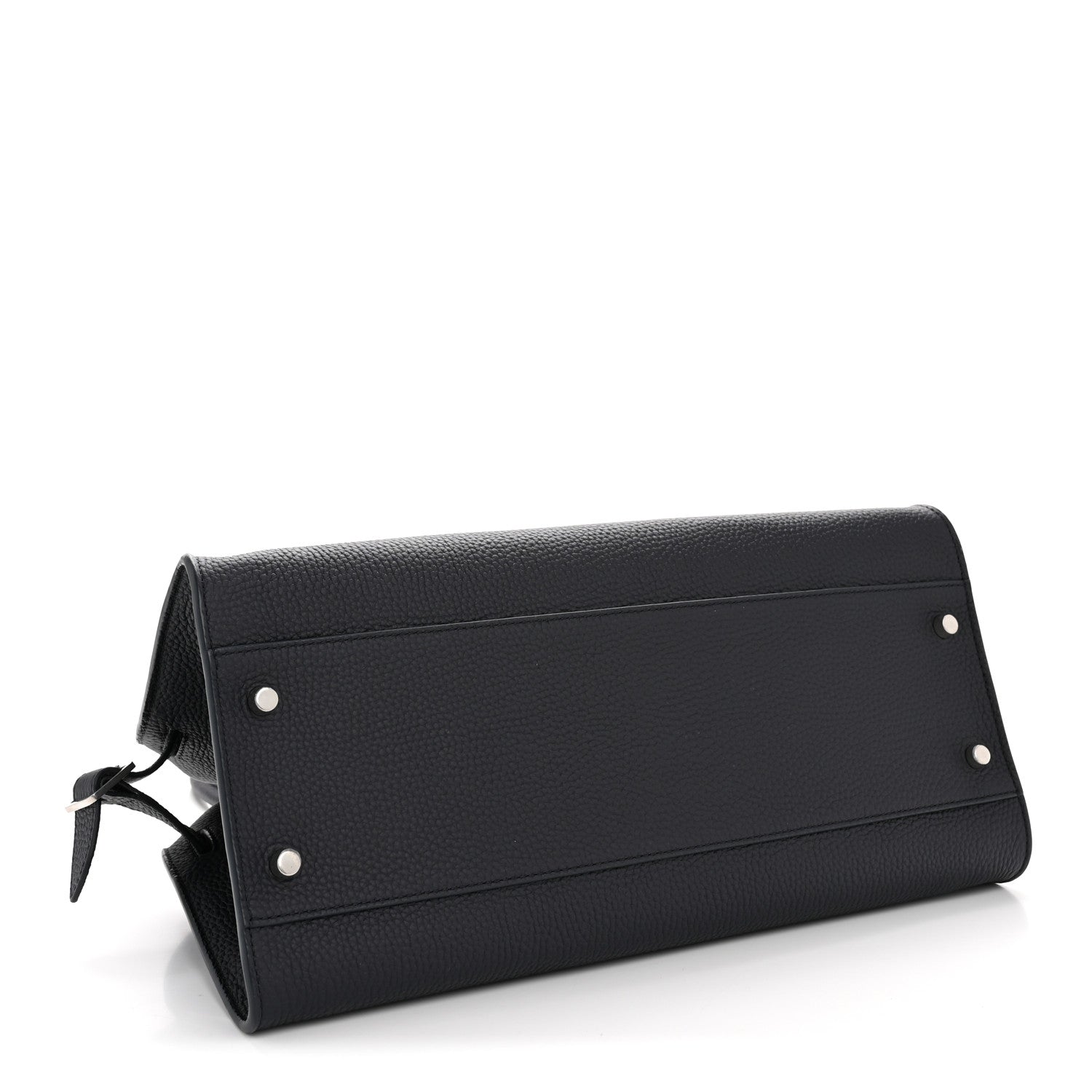 The Row Matte Grained Calfskin Margaux Shoulder 12 Marine 4 of 10