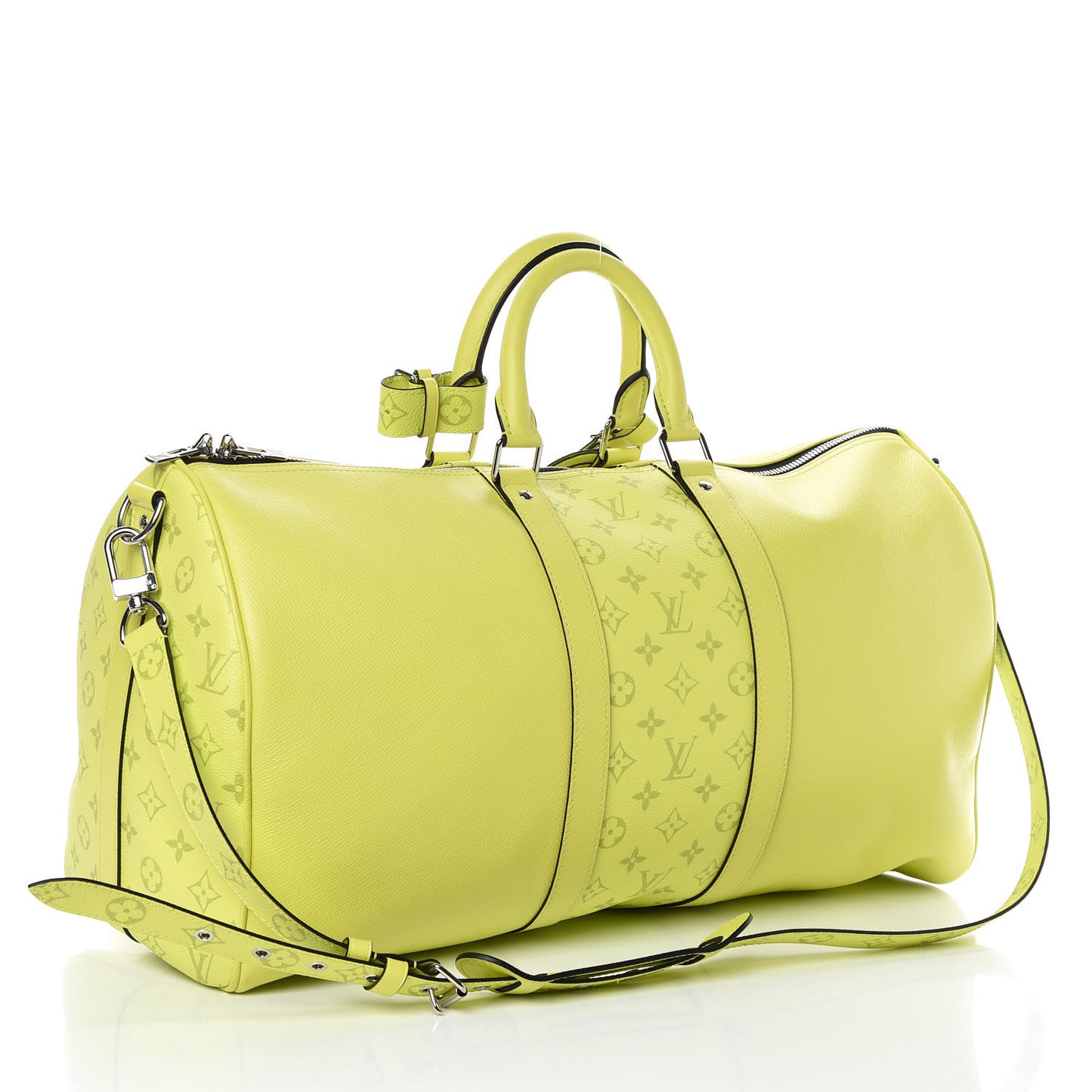 Monogram Taiga Keepall Bandouliere 50 Yellow