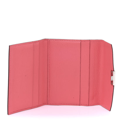 Hermes Chevre Mysore Mini Clic Card Holder Rose D'Ete 5 of 14