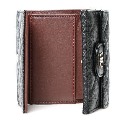 Chanel Caviar Quilted Compact Flap Wallet Black 5 of 9