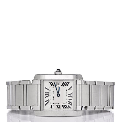 Cartier Stainless Steel 25mm Tank Francaise Quartz Watch 3 of 9