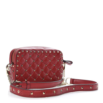 Valentino Garavani Nappa Rockstud Spike Camera Crossbody Bag Rosso Valentino 3 of 9