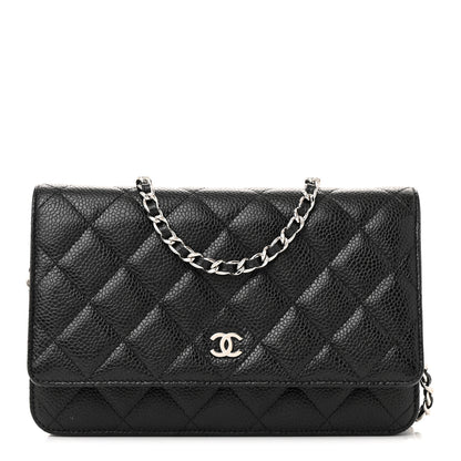 Chanel Caviar Quilted Wallet on Chain WOC Black 1 of 12