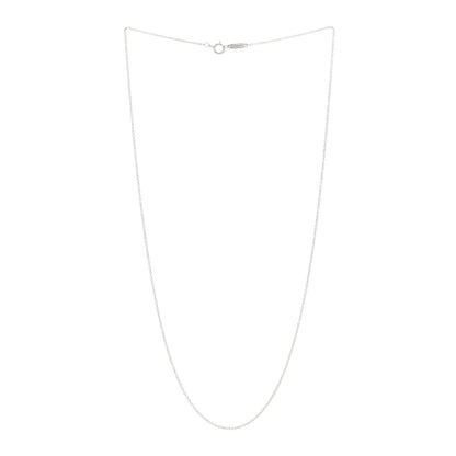 Tiffany 18K White Gold Chain Necklace 18" 3 of 5