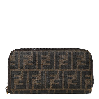 Fendi Zucca Zip Around Wallet Tobacco 1 of 6