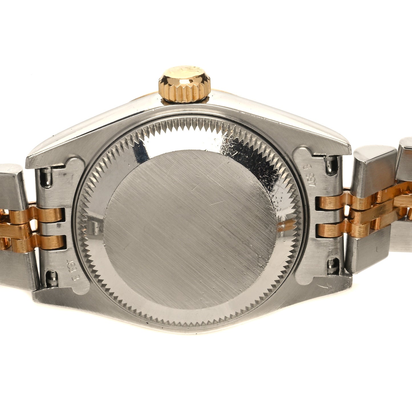 Stainless Steel 18K Yellow Gold 26mm Oyster Perpetual Datejust Watch White Roman 69173