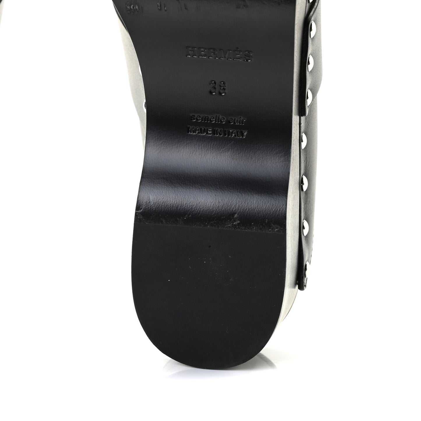 Calfskin Calya Mules 38 Black