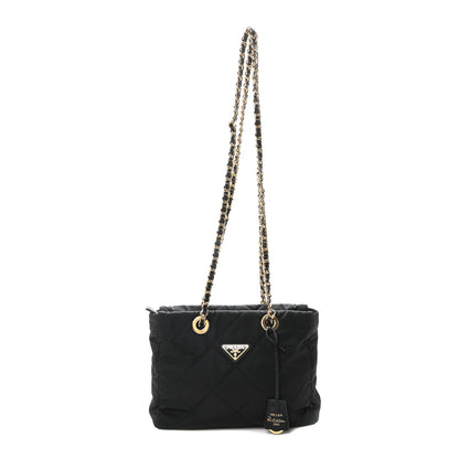 Prada Re-Nylon Impuntu Quilted Re-Edition 1995 Chaine Small Tote Bag Black 1 of 10
