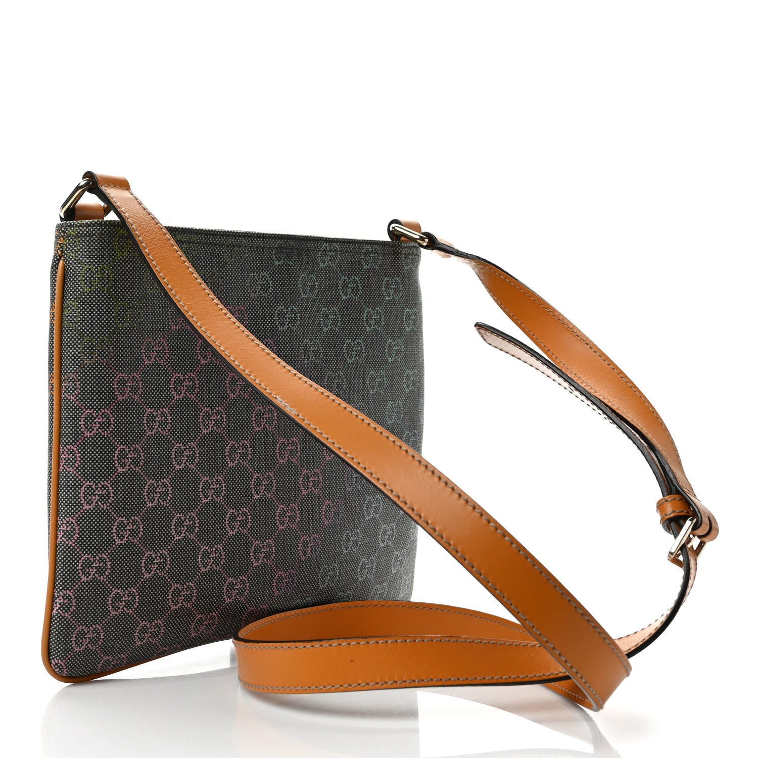 Gucci GG Supreme Monogram Small Flat Messenger Bag 3 of 11
