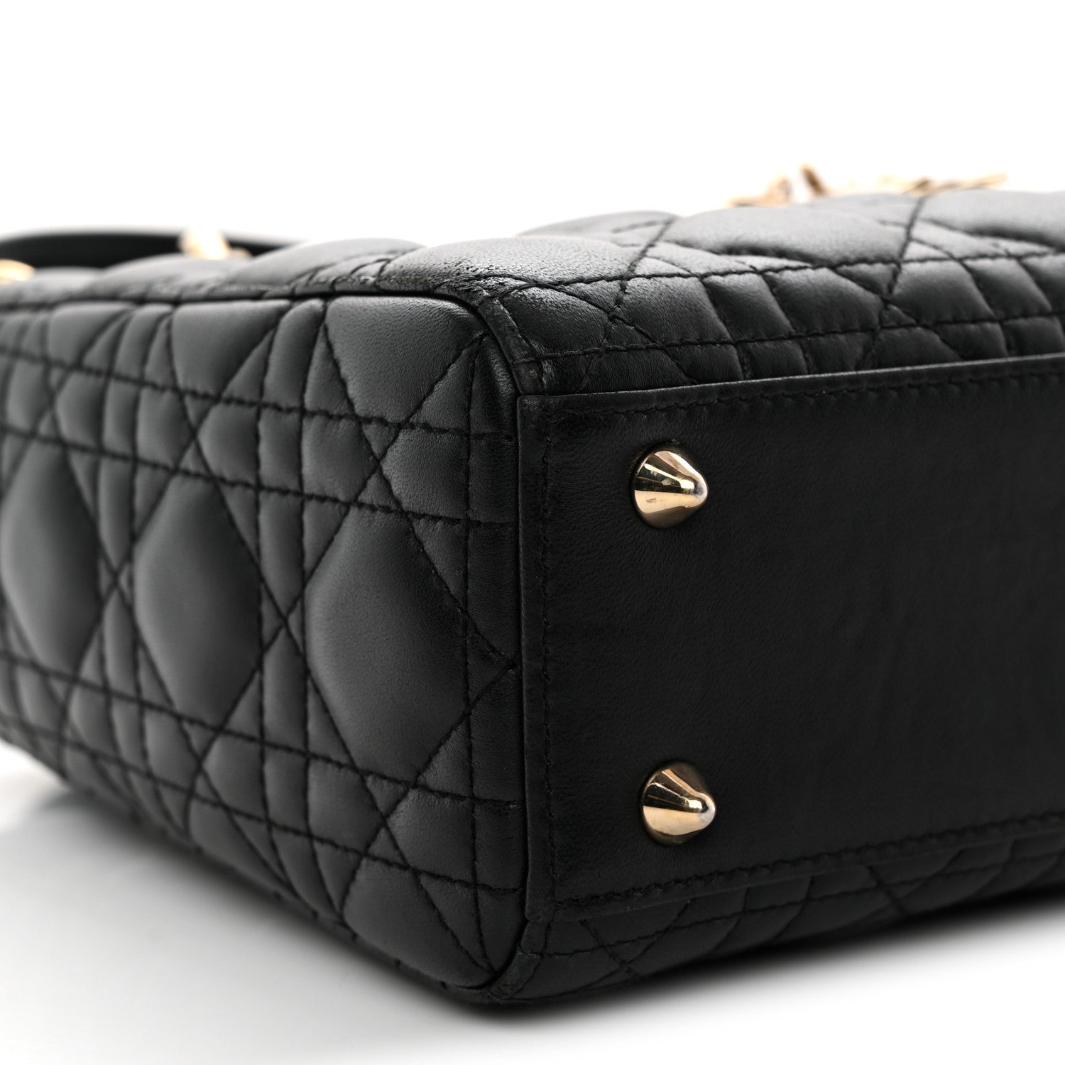 Christian Dior Lambskin Cannage Small My ABCDior Lady Dior Black 8 of 11