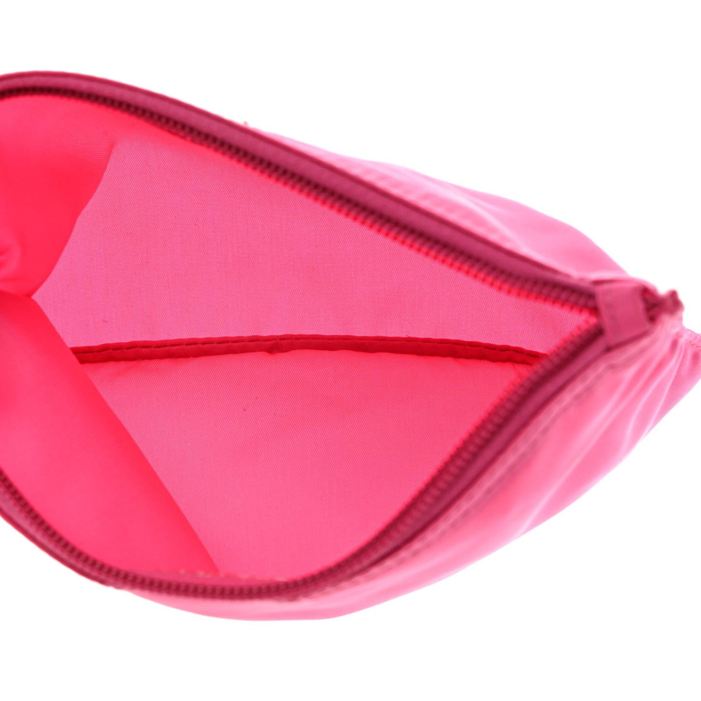 Tessuto Nylon Small Flat Pouch Fuxia