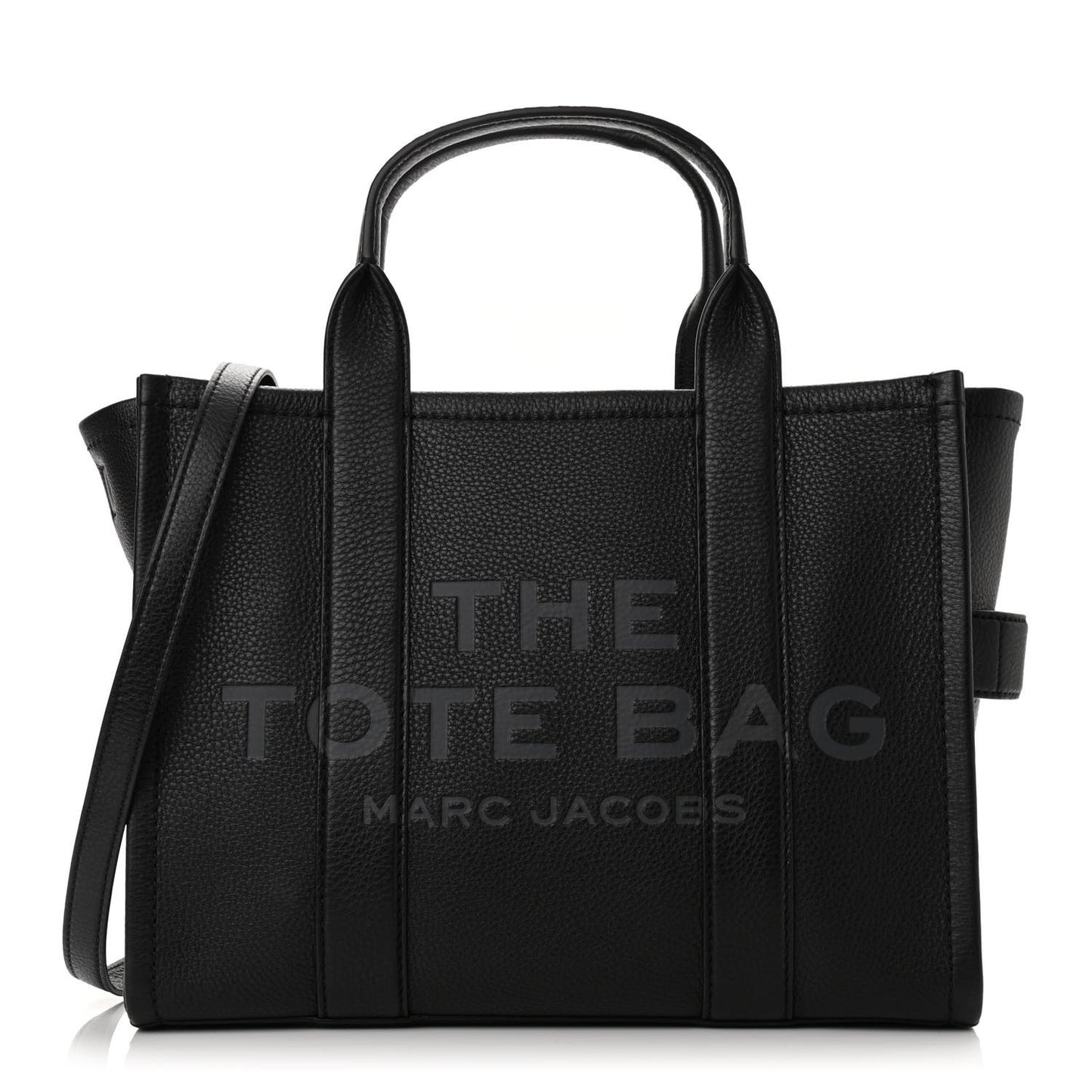 Grained Calfskin Medium The Tote Bag Black