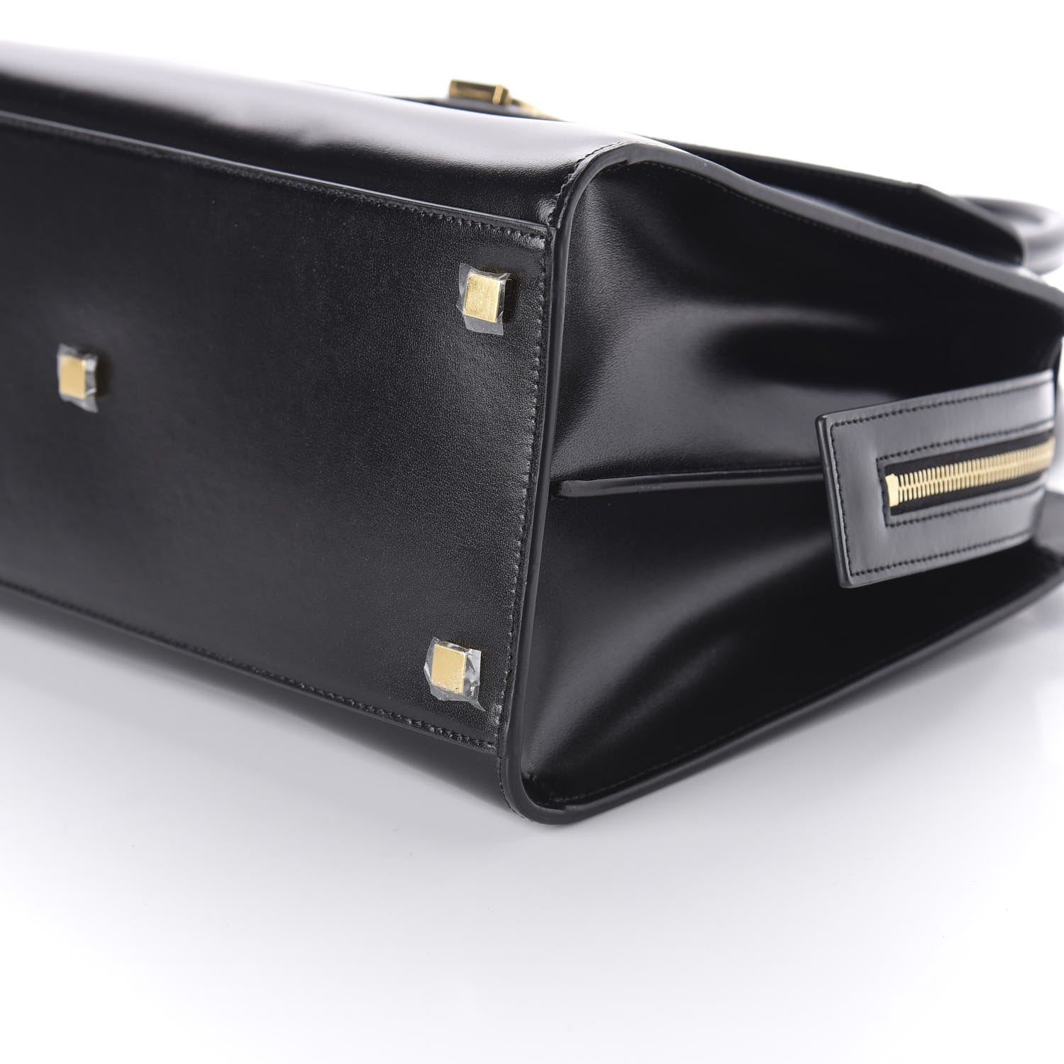 Saint Laurent Shiny Calfskin Medium Uptown Tote Black 7 of 10