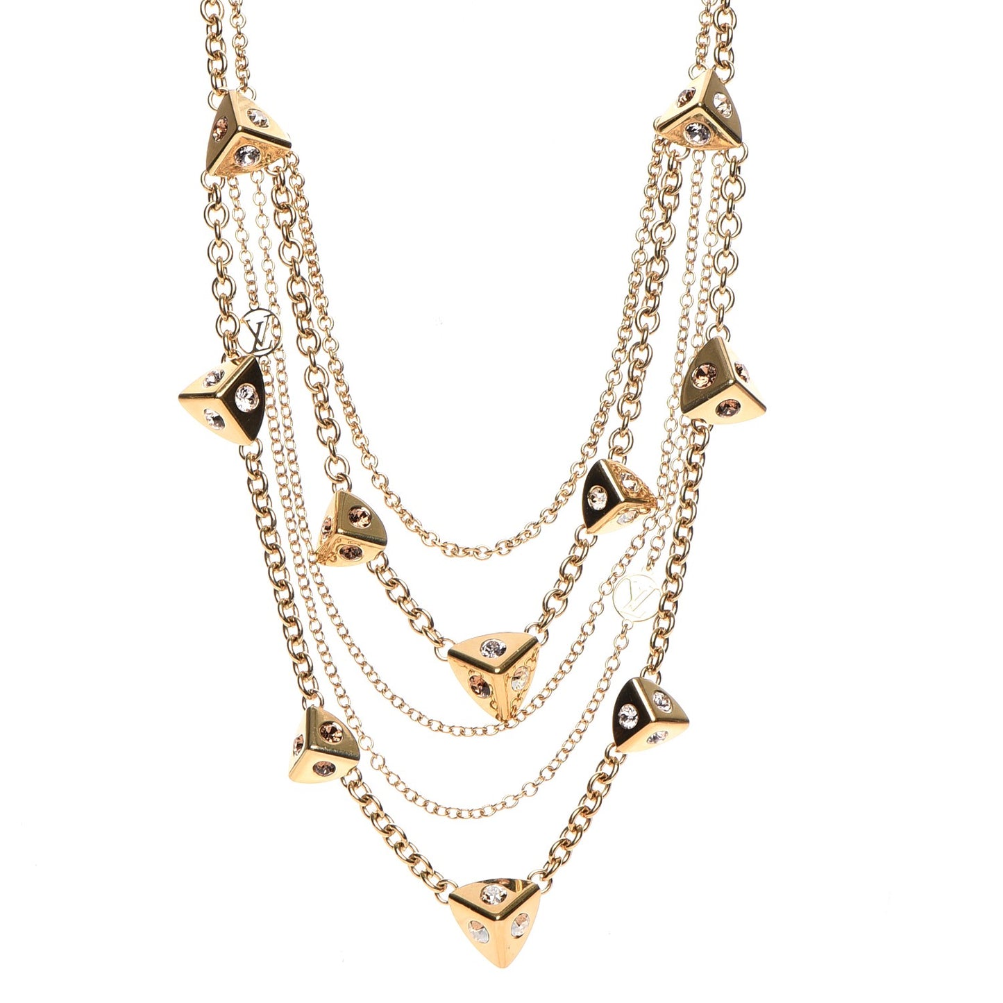 Trunkies Strass Necklace Gold