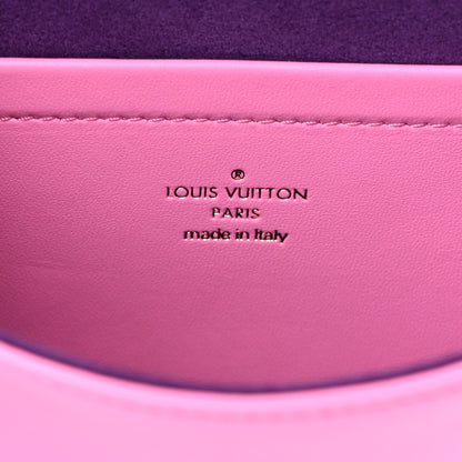 Louis Vuitton Lambskin Embossed Monogram Vuittamins Pochette Coussin Rose Violet 6 of 9