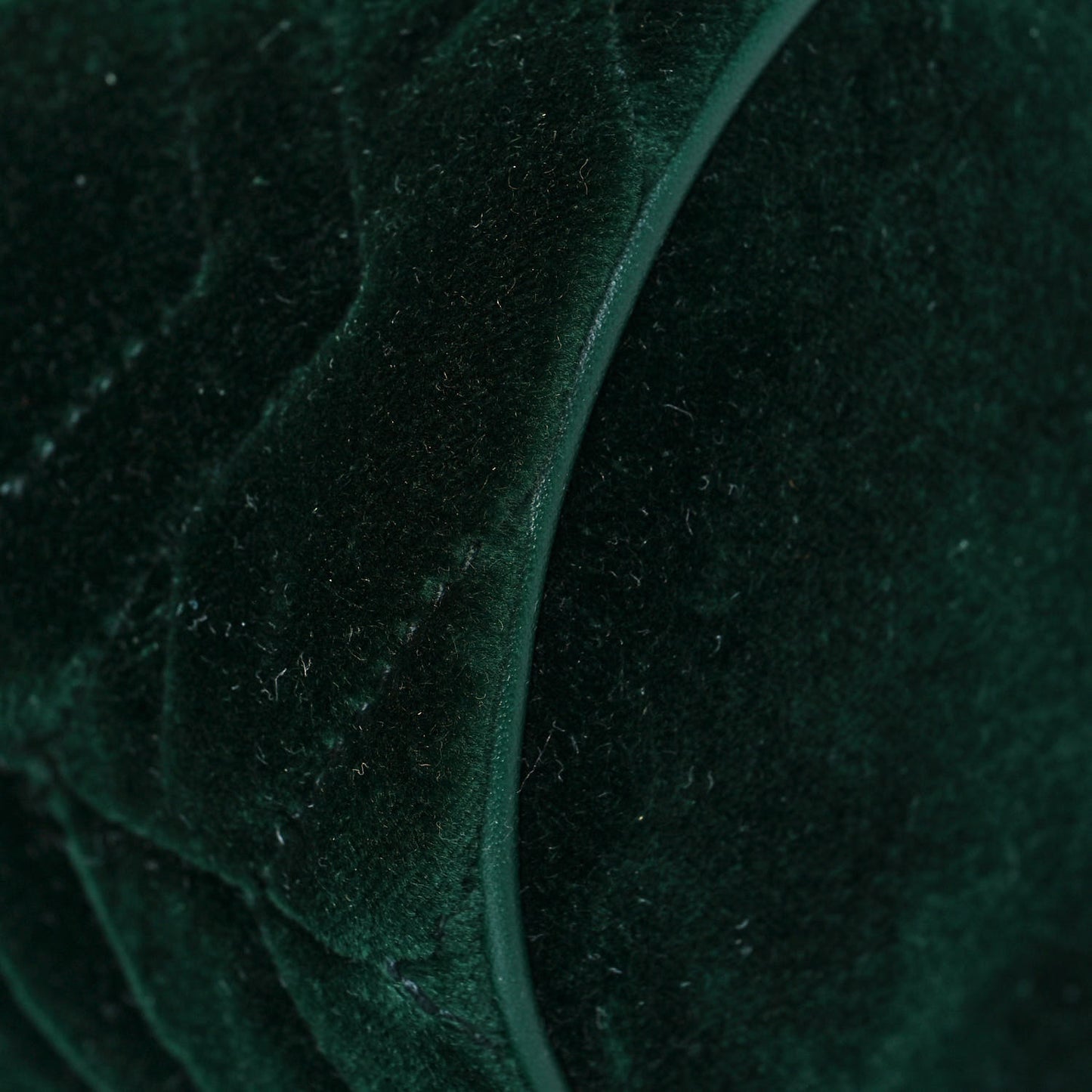 Velvet Matelasse Mini GG Marmont 2.0 Bucket Bag Dark Green