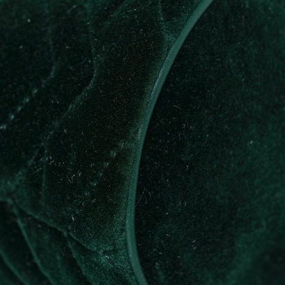 Gucci Velvet Matelasse Mini GG Marmont 2.0 Bucket Bag Dark Green 7 of 12