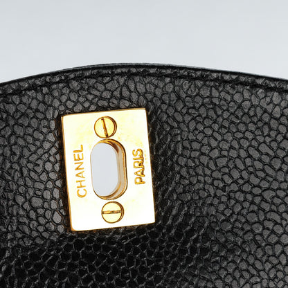 Chanel Caviar Flap Shoulder Bag Black 8 of 8