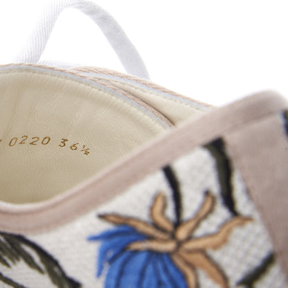 Christian Dior Canvas Rosa Mutabilis Embroidered Womens Walk'N'Dior Low Top Sneakers 36.5 Multicolor 10 of 11